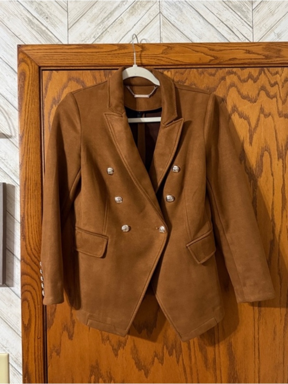 Tailored Double-Breasted Studio Blazer